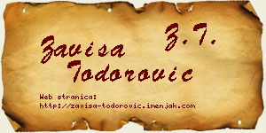 Zaviša Todorović vizit kartica